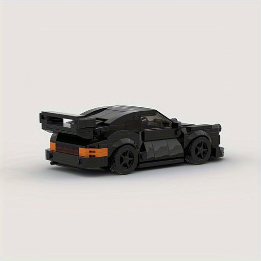 Klossbyggsats – Svart & Orange Night Racer (321 bitar)